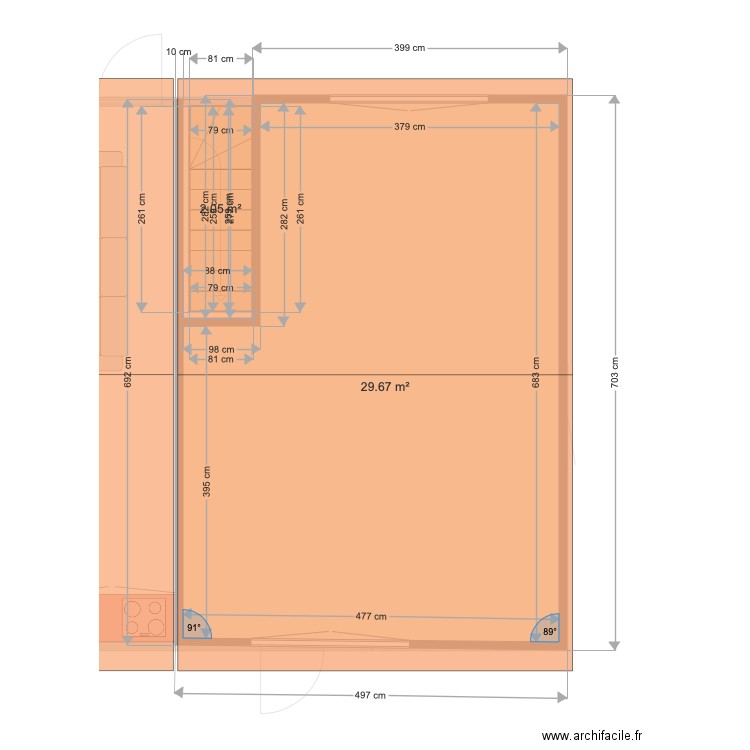 los masos philip 70 m2. Plan de 0 pièce et 0 m2