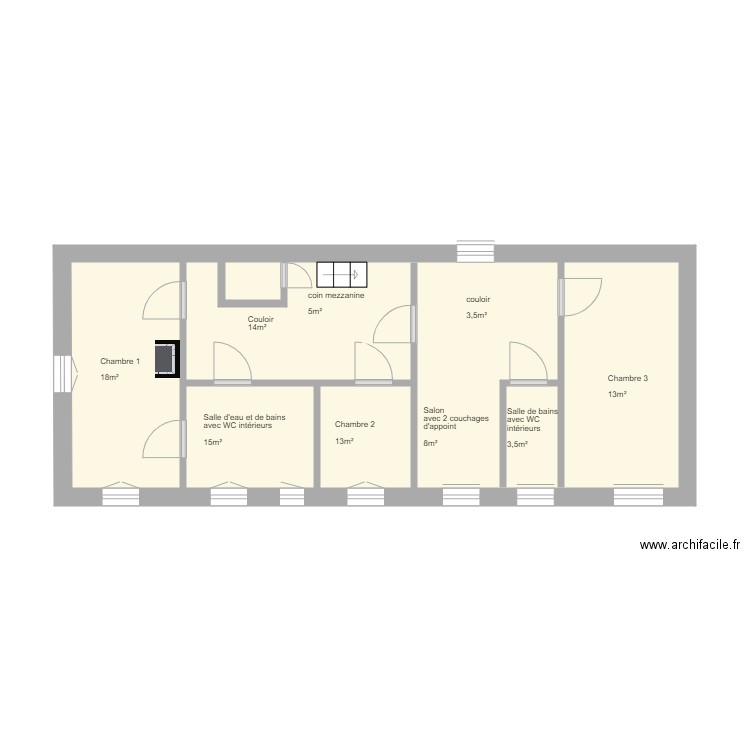 Etage Largny Sur Automne. Plan de 0 pièce et 0 m2