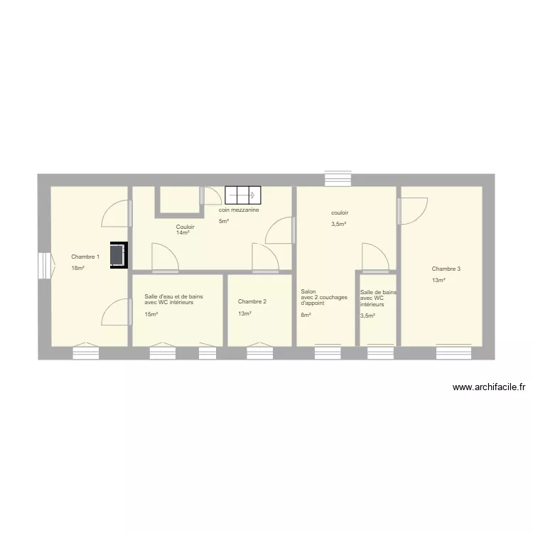 Etage Largny Sur Automne. Plan de 