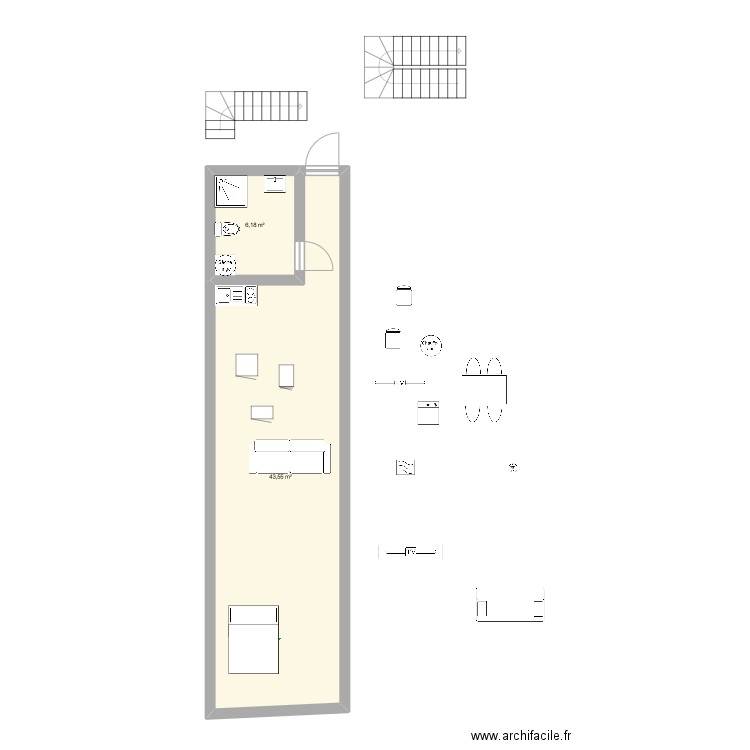 Maison. Plan de 0 pièce et 0 m2