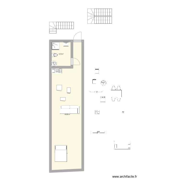 Maison. Plan de 