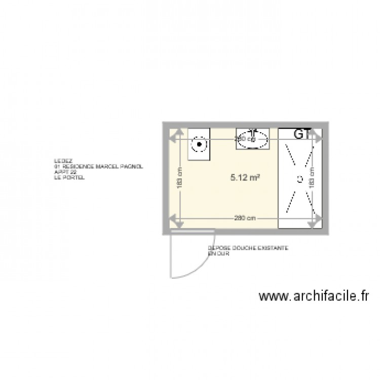 LEDEZ. Plan de 0 pièce et 0 m2