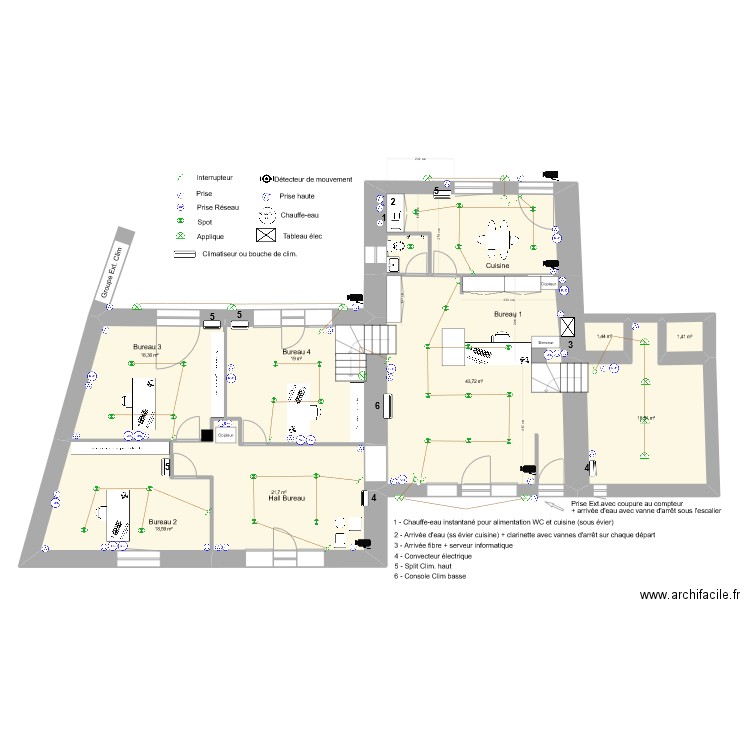 V15-05-2023 Elec. Plan de 20 pièces et 352 m2