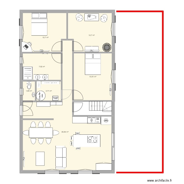 maison 3. Plan de 0 pièce et 0 m2