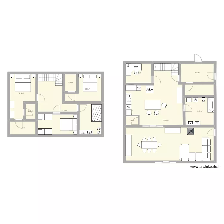 maison chalet. Plan de maison chalet. Plan de