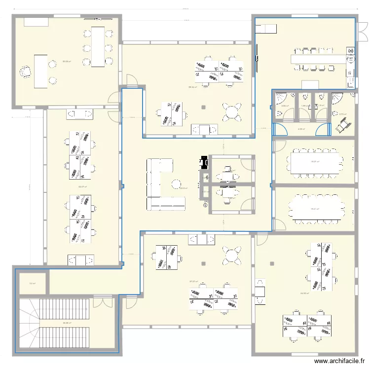 BUREAUX ANCONE V2. Plan de 
