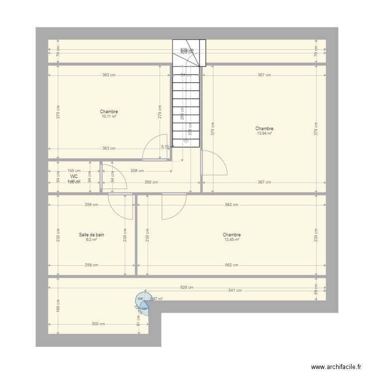 BERTRAND ETAGE  1. Plan de 0 pièce et 0 m2