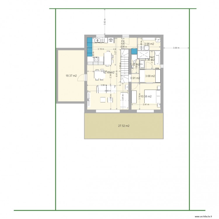 Rdc nouveau projet. Plan de 0 pièce et 0 m2