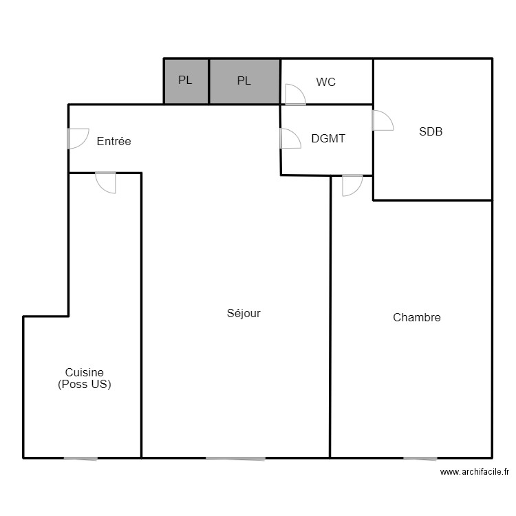 Plan Senhadji. Plan de 0 pièce et 0 m2