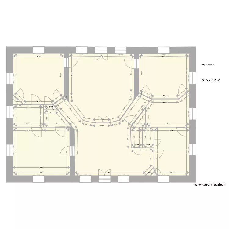 CORGENON Château RDC. Plan de CORGENON Château RDC. Plan de