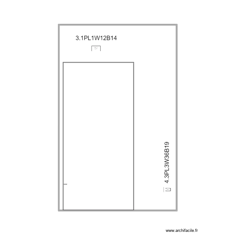 wall 12 entrance plugs X 3. Plan de 