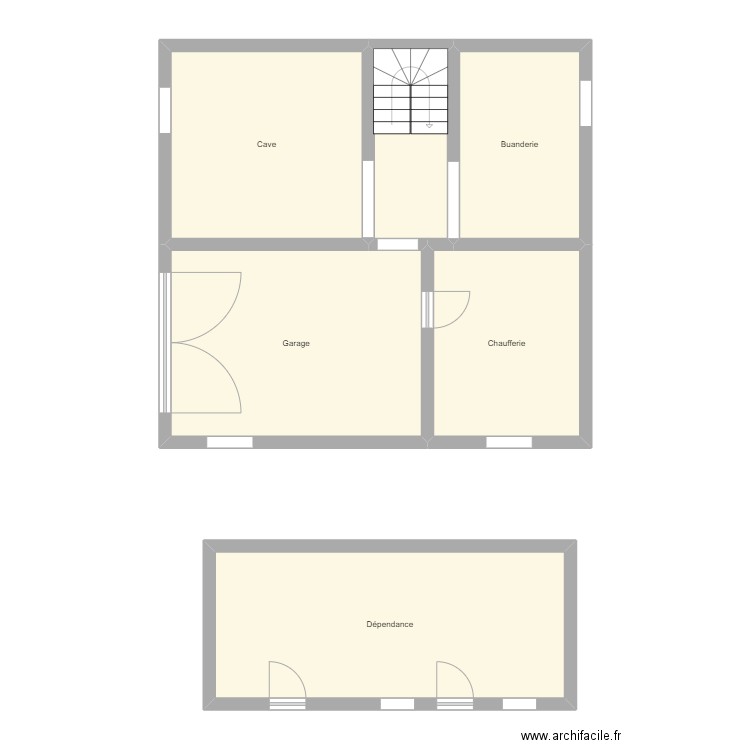 Croquis MATHIS Sous sol dépendance. Plan de 0 pièce et 0 m2