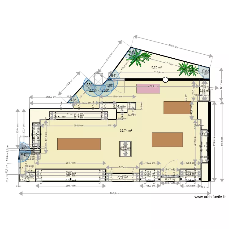 boutique Bruxells Sols. Plan de boutique Bruxells Sols. Plan de