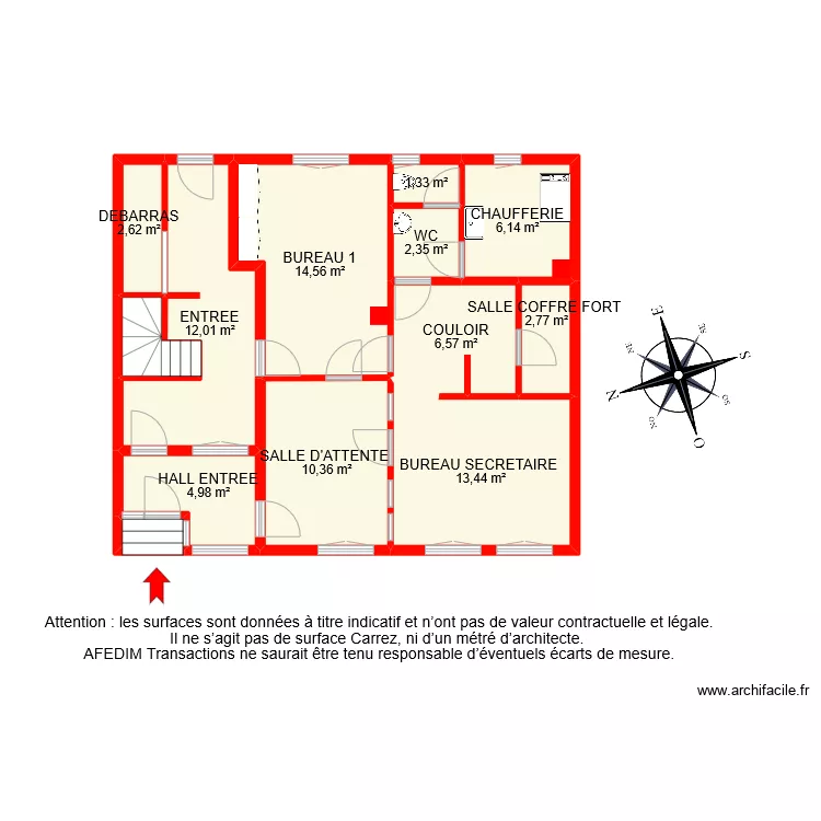 BI 9915 RDC. Plan de 