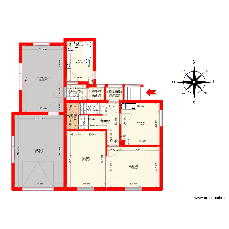 BI 9648 RDC . Plan de 
