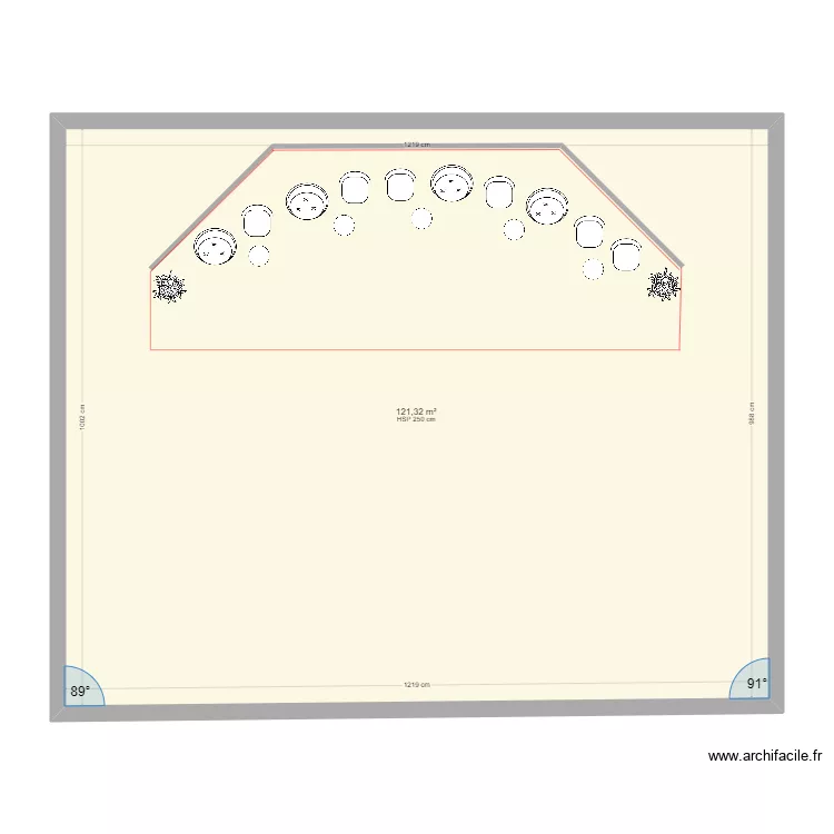 Banque Pop  fauteuil - chat. Plan de 