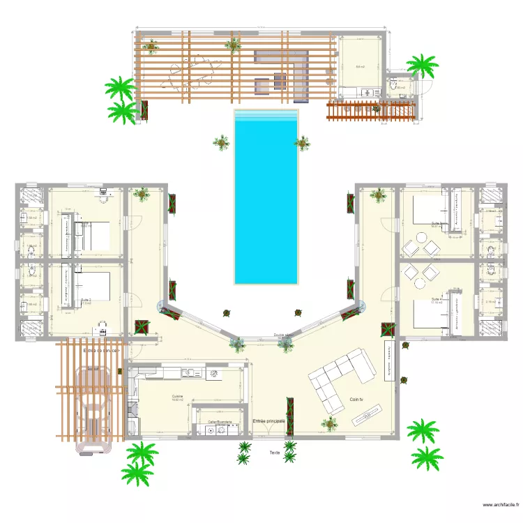 Villa ianja V6. Plan de 