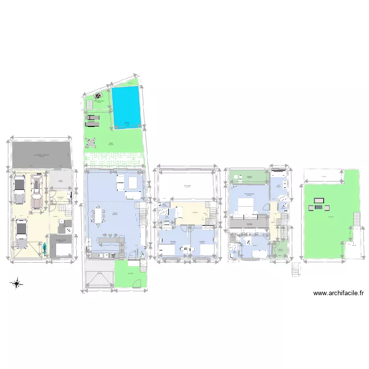 Rdc224 v2 escalier. Plan de 