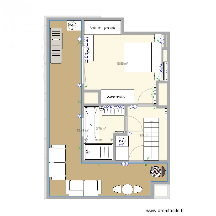 Appartement to be v3. Plan de 0 pièce et 0 m2
