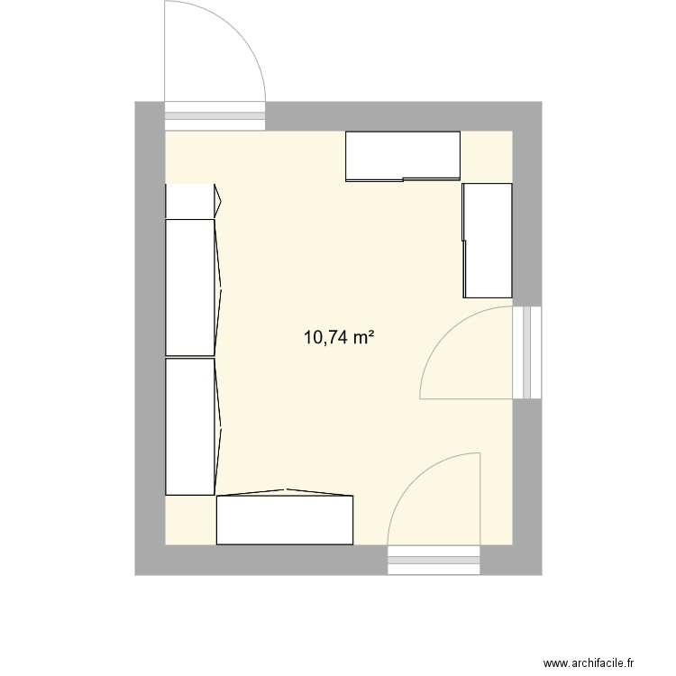 Bureau. Plan de 0 pièce et 0 m2