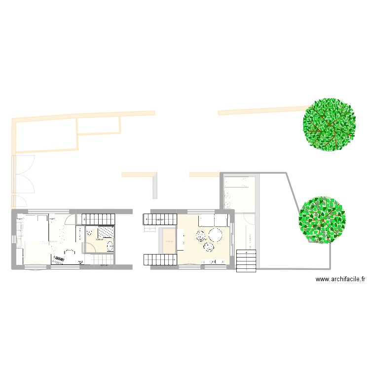 FTNB v2. Plan de 9 pièces et 75 m2