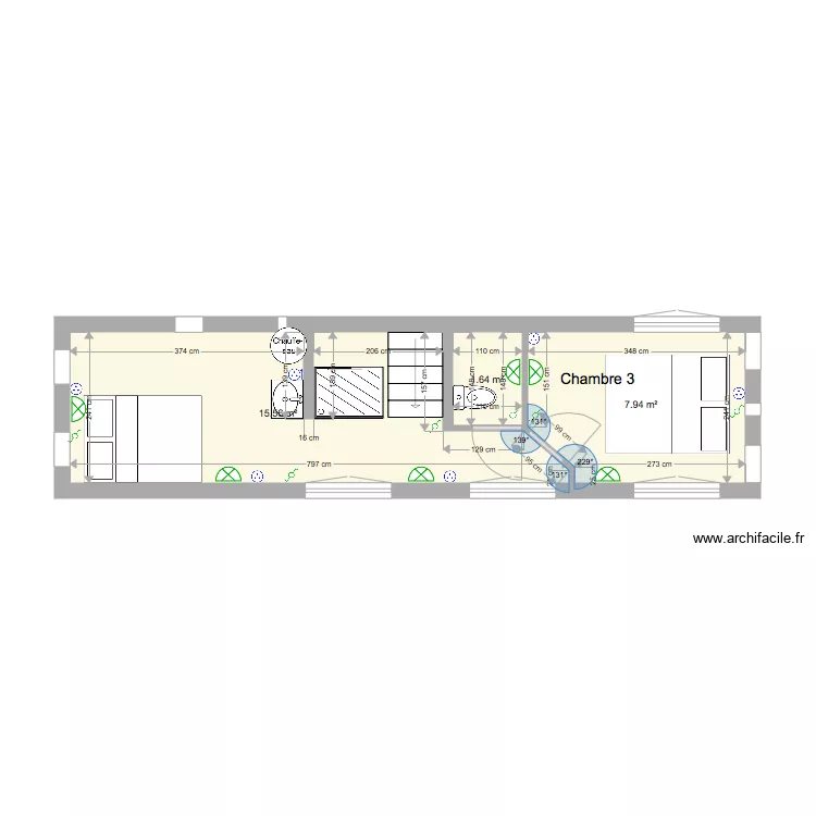 Quettehou 2ème étage 15 avril 2018. Plan de Quettehou 2ème étage 15 avril 2018. Plan de