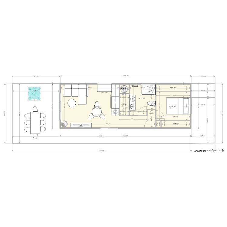 TinyHouse. Plan de 0 pièce et 0 m2