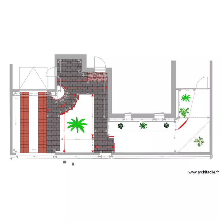 Plan am&eacute;nagement parking . Plan de 