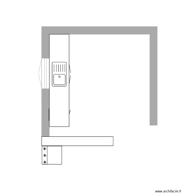 cuisine papa maman. Plan de 0 pièce et 0 m2