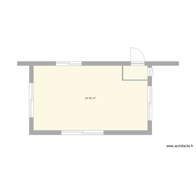veranda. Plan de 