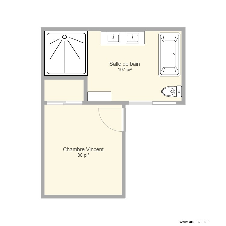 Nouvelle salle de bain. Plan de 0 pièce et 0 m2