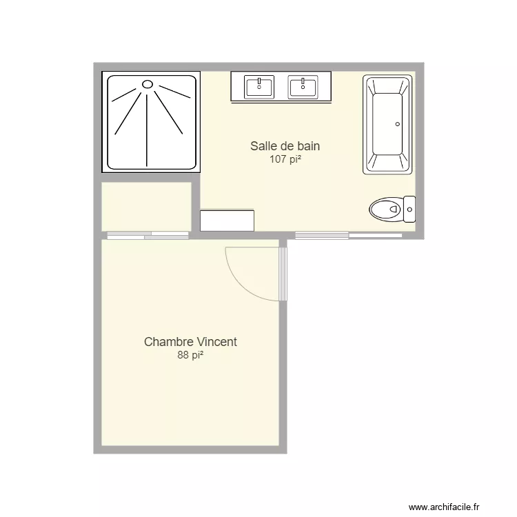 Nouvelle salle de bain. Plan de Nouvelle salle de bain. Plan de
