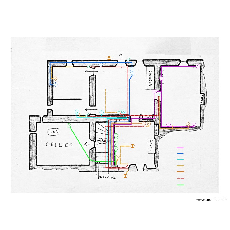 plan V2 rdc. Plan de 0 pièce et 0 m2
