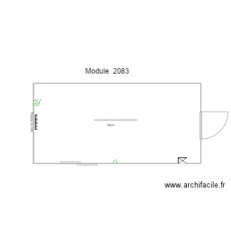 Module 2083 . Plan de 0 pièce et 0 m2