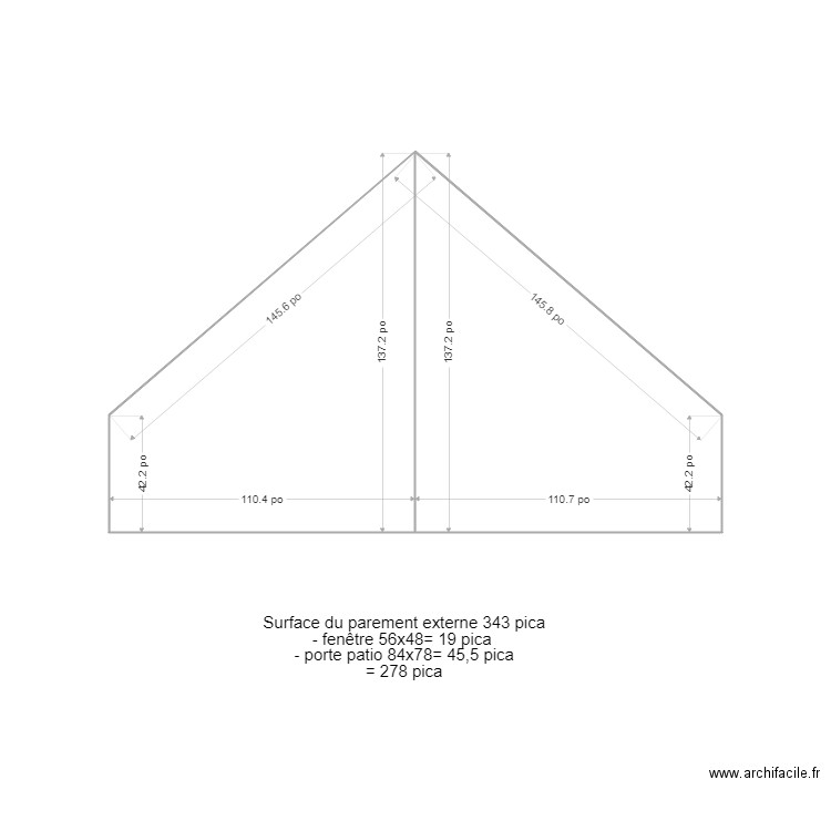 1501 CALCUL CHARPENTERIE DU PLAFOND. Plan de 0 pièce et 0 m2