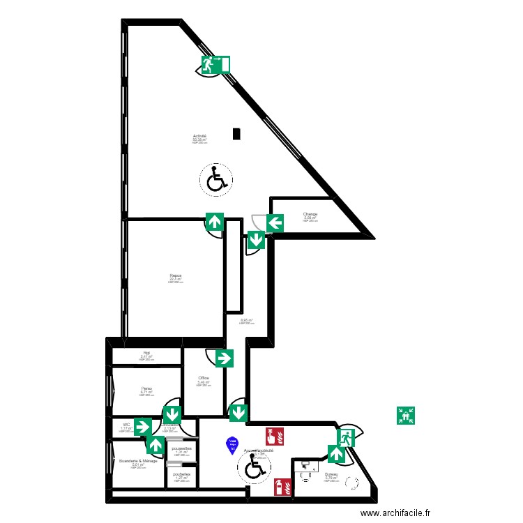 60B7A projet evac. Plan de 0 pièce et 0 m2