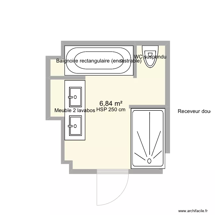Salle de bain master campagne 1ere. Plan de Salle de bain master campagne 1ere. Plan de