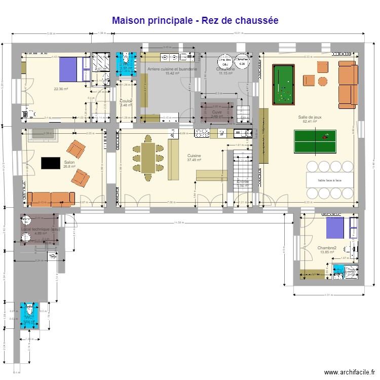 La  plaine  Rez de chaussée V2. Plan de 0 pièce et 0 m2