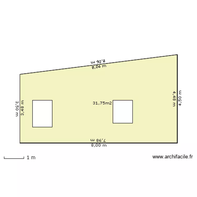 façade ouest. Plan de façade ouest. Plan de