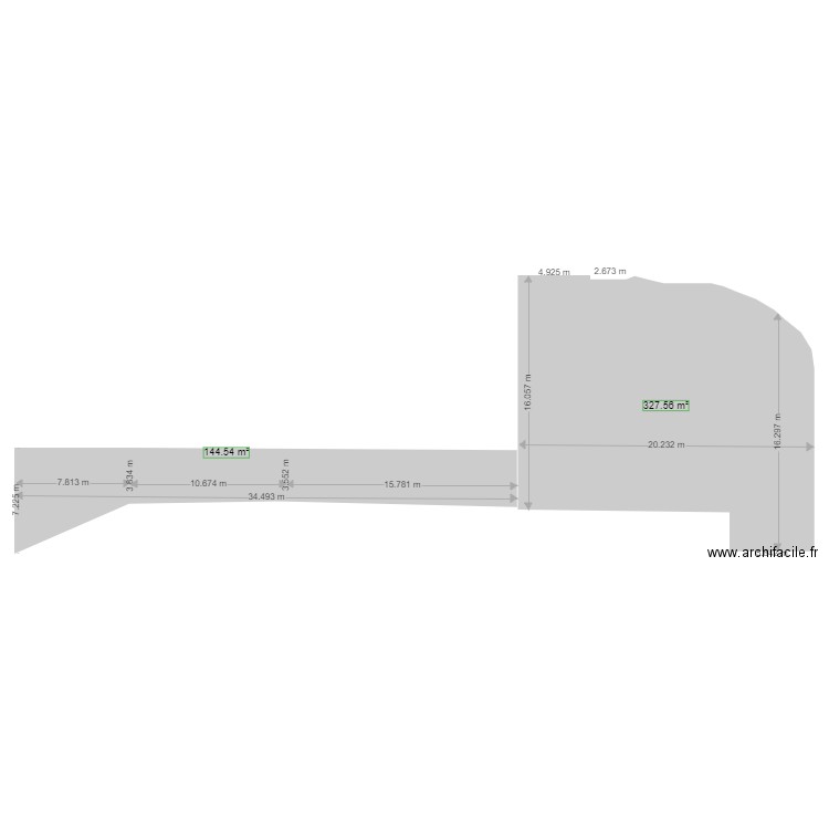 SURFACE CHEMIN  ET PARKING. Plan de 0 pièce et 0 m2