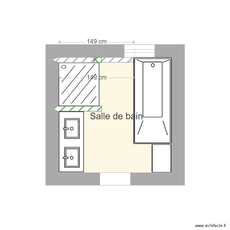 Salle de bain Le Port Marly. Plan de 0 pièce et 0 m2