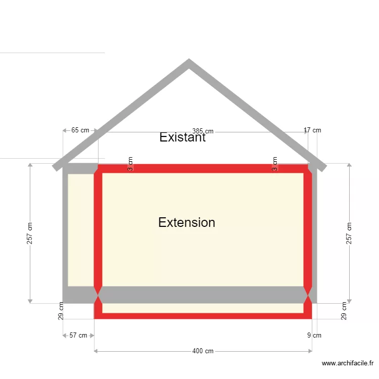 coupe. Plan de coupe. Plan de