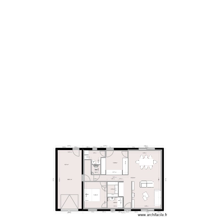 maison 12 07 17. Plan de 9 pièces et 111 m2