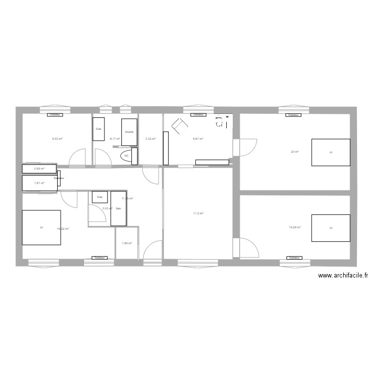 ETAGE DE VIE 2021. Plan de 0 pièce et 0 m2