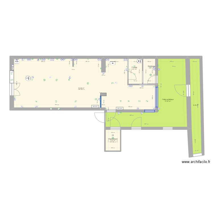 local asso elec. Plan de 0 pièce et 0 m2