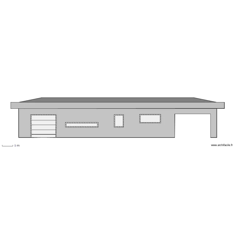 Façade Nord. Plan de Façade Nord. Plan de
