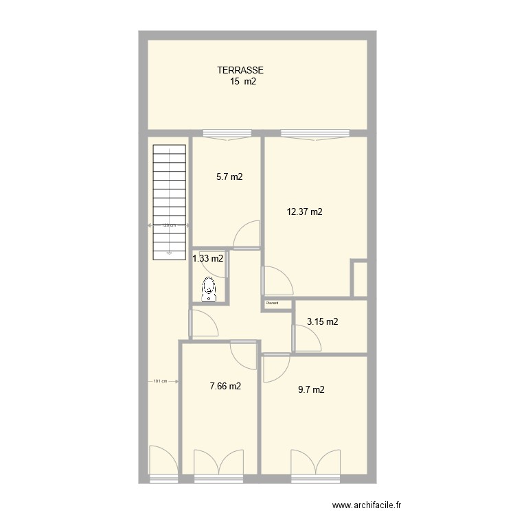 Maison 2 éme étage. Plan de 0 pièce et 0 m2