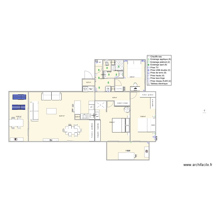 Santa Clara 2 face mer cuisine haute. Plan de 0 pièce et 0 m2