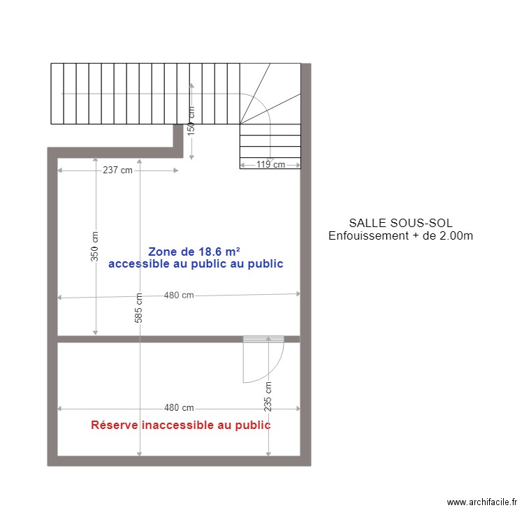 SOUS SOL 2. Plan de 0 pièce et 0 m2