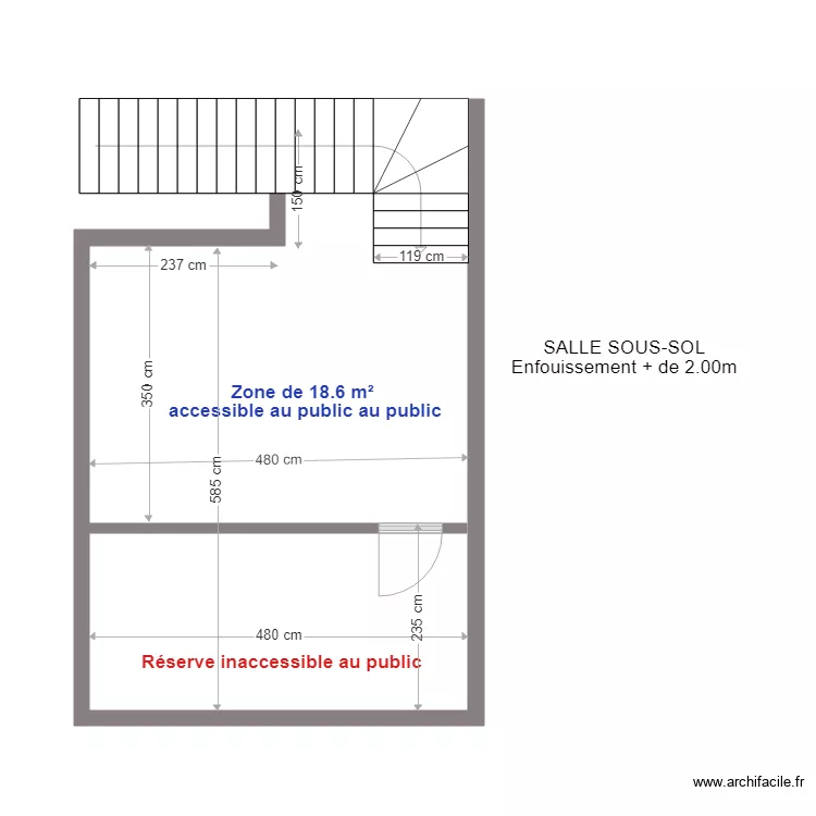 SOUS SOL 2. Plan de 